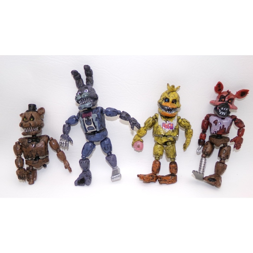Five Nights at Freddys Articulated Actions Figures - 4 For Parts & Pieces READ